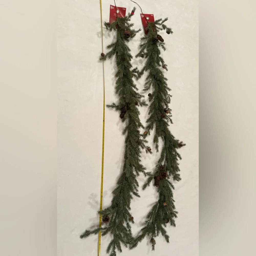 Hobby lobby 2 garland 6 feet each one Festive Green Holiday Garland